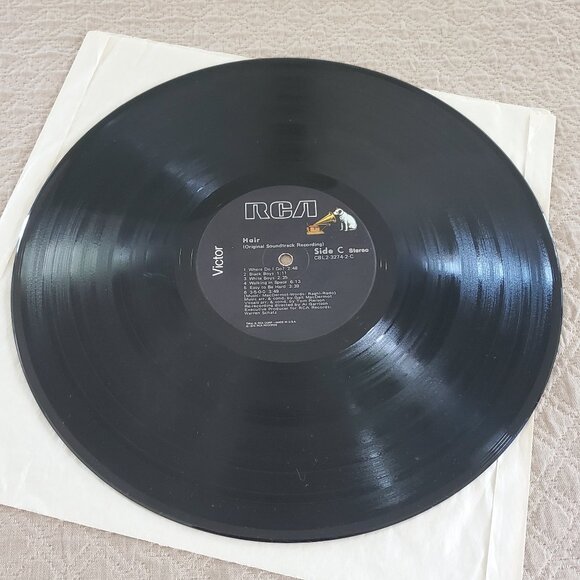 Hair Original Movie Soundtrack 2 LP Set Album Vinyl RCA Records CBL2-3274 TESTED - Picture 10 of 13
